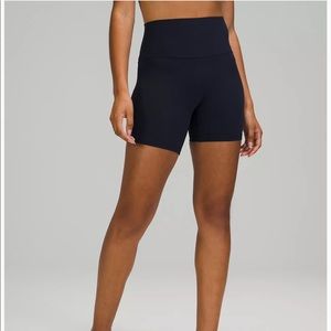 Lululemon Align High Rise Short 6 inches- Navy